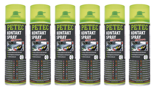 Petec kontaktspray - 6x,